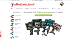 Desktop Screenshot of akkuschrauber-tests.de