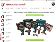 Tablet Screenshot of akkuschrauber-tests.de